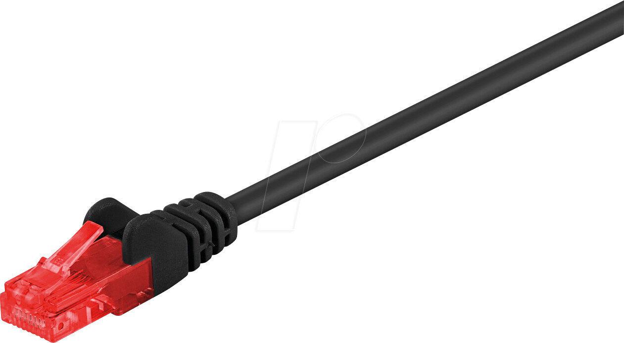 Wentronic CAT 6 Patchkabel U/UTP Schwarz 5m CCA (68684)