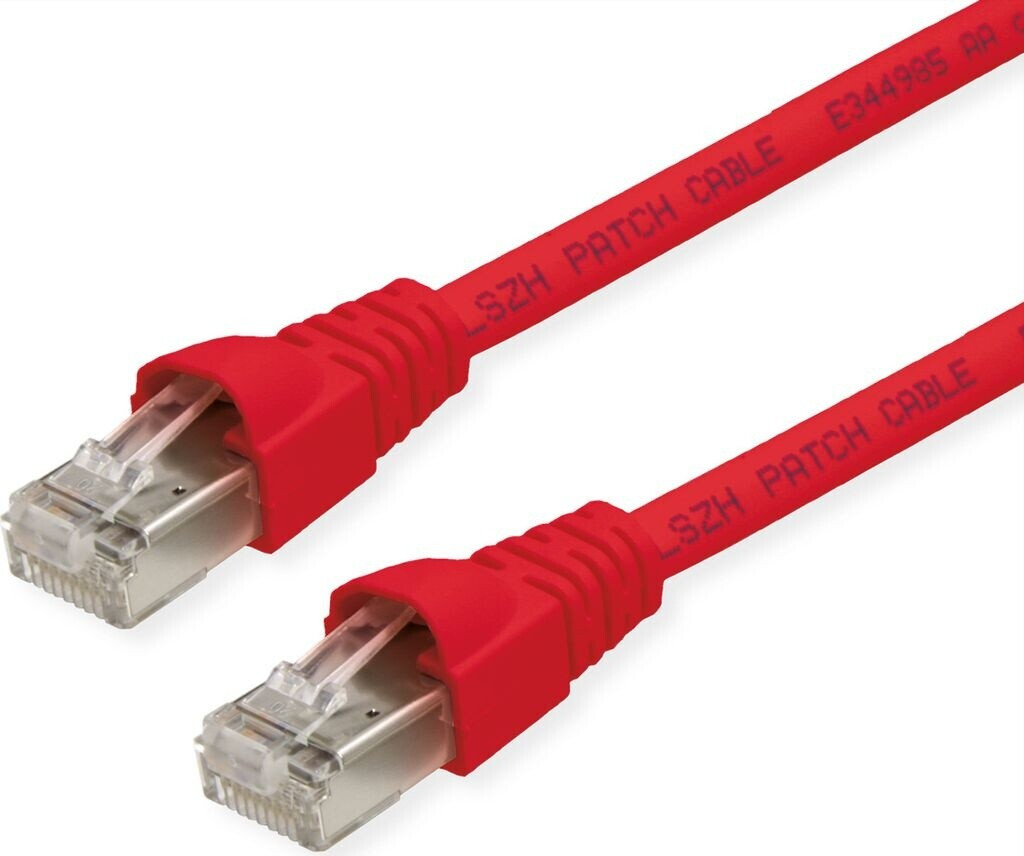 Telegärtner Patchkabel S/FTP PiMF Cat 6A (ISO/IEC) rot 1,5m Für 10 Gigabit/s (L00001A0167)