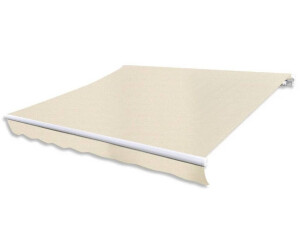 vidaXL Manual Folding Arm Awning 300 cm cream white (275555)