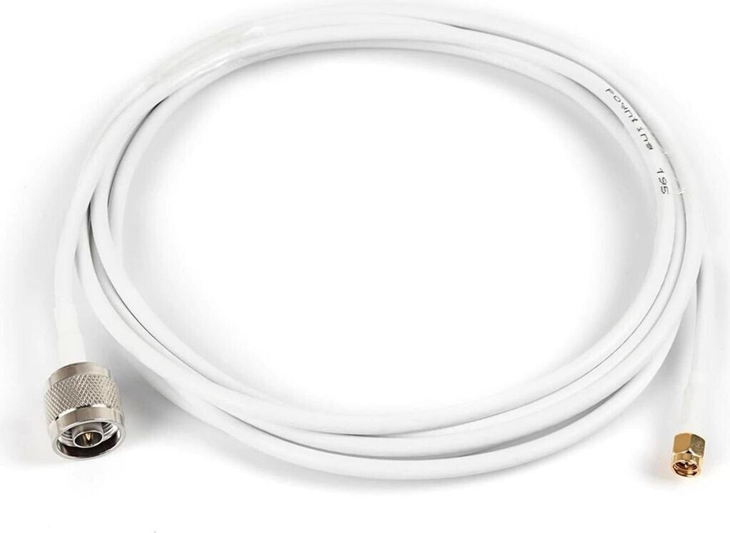Poynting · Antennen Zubehör · Kabel · A-CAB-148 · 5m HDF195 · N (M) zu SMA (M) · white · Nickel beschichtet