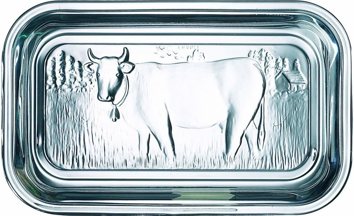 Luminarc Beurrier verre couvercle vache