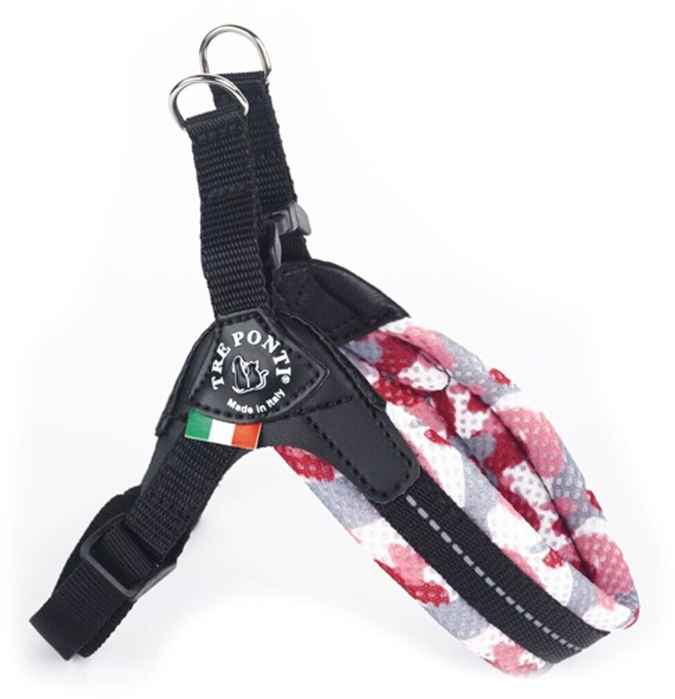 Tre Ponti Easy Fit Mesh Fix Neon Hondenharnas Maat 3 - Roze