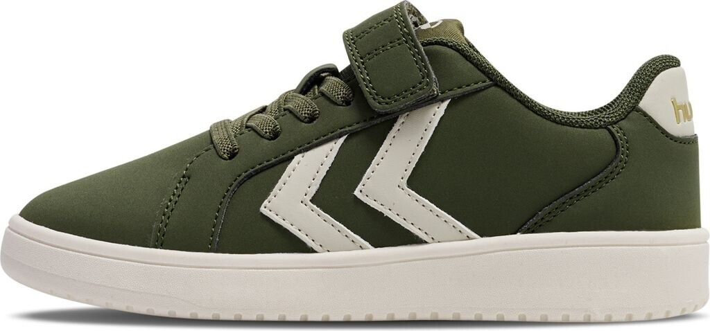 Hummel Derby Court SN Jr, Scarpe Da Ginnastica Unisex Bambini, Con Velcro E Lacci Elastici, Traspiranti