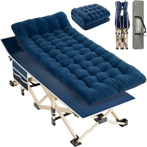 Overmont Campingbett 190 x 71 x 36 cm (250kg) blue ab 79,99 € (Oktober 2026)