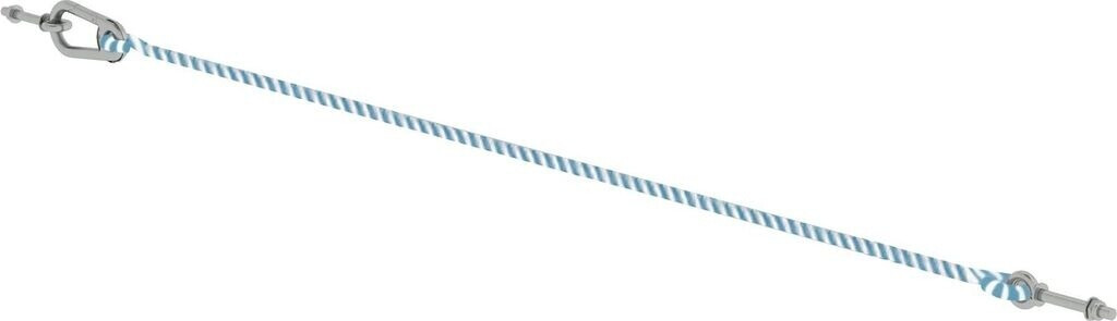 Munk Cuerda de seguridad para plataforma de ancho 1000 mm longitud 1050 mm con mosquetón (070740)