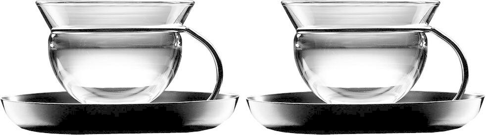 mono Filio Tea Cup and Saucers Set of 2