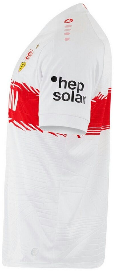 JAKO Maglia VfB Stuttgart Home 2025/2026 – Bambini – Bianca – Maglia Da Calcio Ufficiale Traspirante