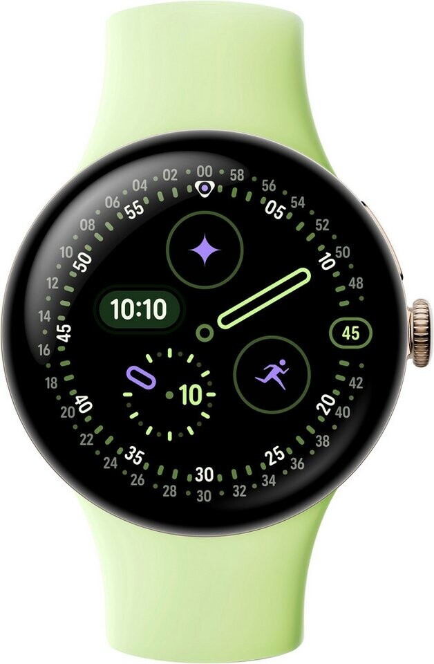 Google Google Pixel Watch 4 41 mm Bluetooth Vert Citron - side view