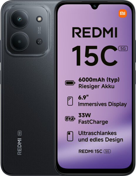 Xiaomi Redmi 15C 5G 128GB Midnight Black, Bild 10