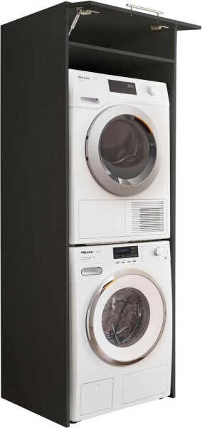 Laundreezy Waschmaschinenschrank 67.5x200x67.5 cm grau