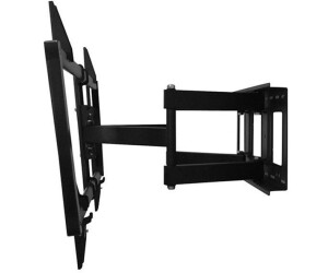 Chariot TV Mobile Maclean MC-114 - Pour écrans 55 à 100 Pouces, Max 120kg, Réglable En Hauteur, étagères Et Roulettes (Noir)