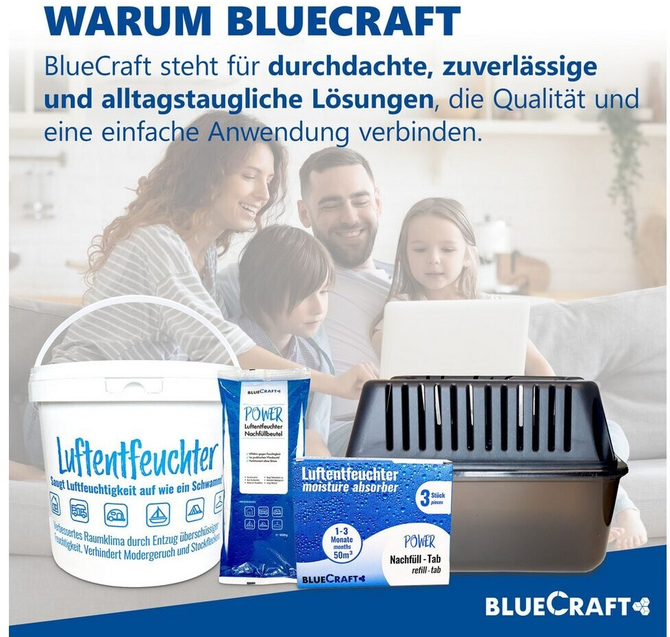BlueCraft 10x 1kg Luftentfeuchter Prills Nachfüllpack im Vliesbeutel ab 15,32 € (Oktober 2026)