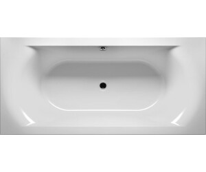 Riho Linares Rechteckbadewanne 190 x 90 cm Weiß Seidenmatt (B143001105)