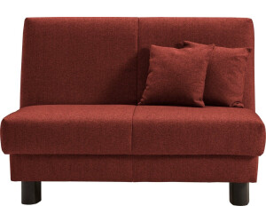 ell+ell Schlafsofa Enny, rot, B:125cm T:100cm, Liegefläche Breite 120 oder 140 cm, Liegehöhe 40 cm, Füße schwarz (53121633-0) rot ab 899,99 € (Oktober 2026)