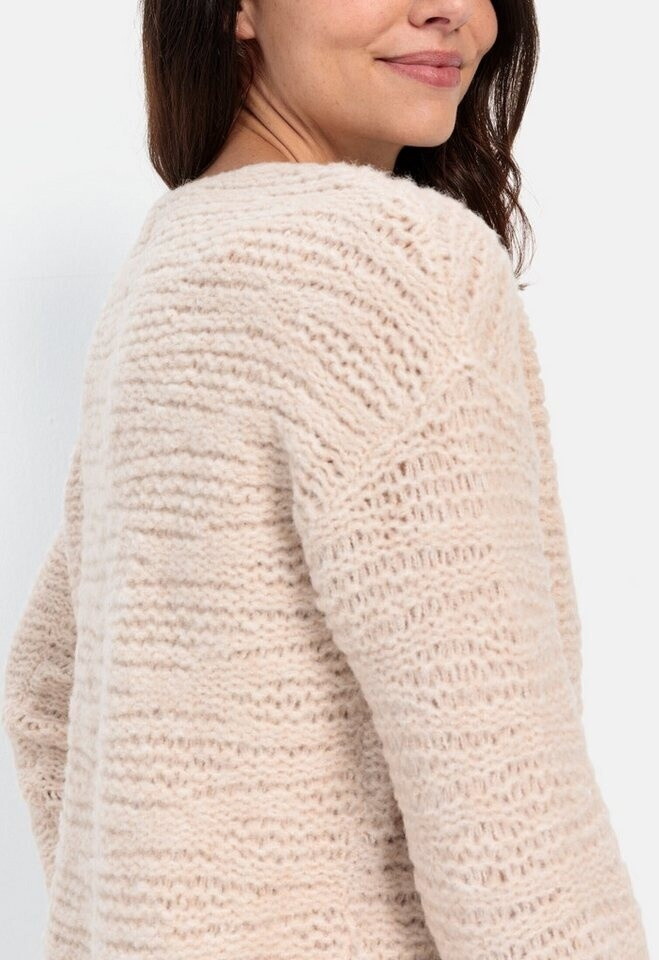 Camel Active Damen Strickpullover - Recyceltes Polyester Mit Wellenmuster