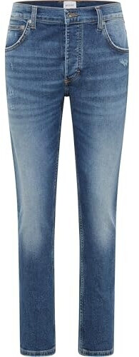 MUSTAIN Jeans Donna Style Charlotte Tapered, Blu Medio 782, Vita Alta, Gamba Stretta, 29W X 32L