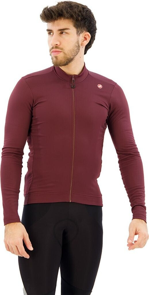 Castelli Espresso Thermal Jersey deep bordeaux