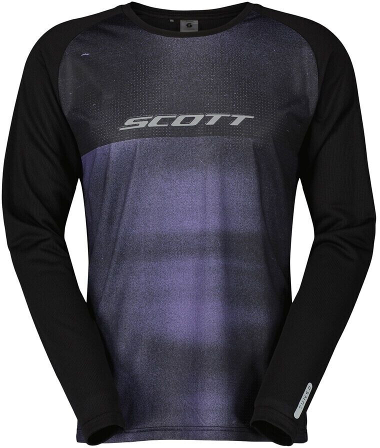 Scott Trail Tuned Long-Sleeve Herren Tee schwarz lila