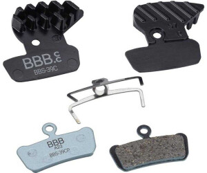 BBB Disc Brake Pad Disc Stop Cool fin, organic w/cooling fins comp. Avid XO Trail schwarz/steelblau