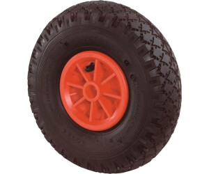 BS Rollen Pneumatic wheel D10 tread pattern black 260 mm plastic rim plain bearing 100 kg (D10.261)