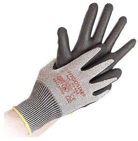 Mensch Cut resistant gloves "Cut Safe" grey-black (33609)