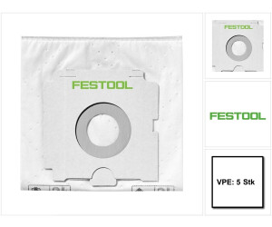 Set 5 Premium-Staubsaugerbeutel geeignet für Festo, Festool Longlife-FIS-CT  36, 496186, 496 186