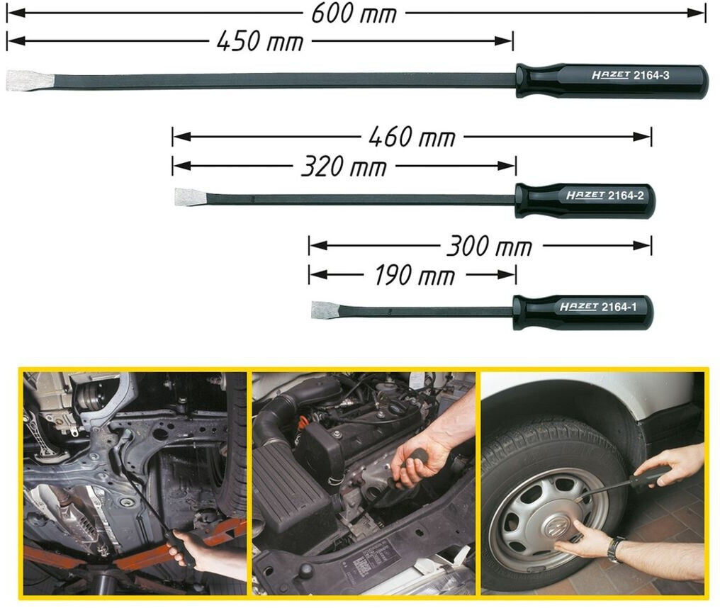HAZET Kit leve per montaggio 3 pezzi (2164/3)