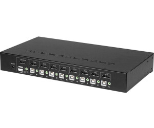 Lindy 8 Port DisplayPort 1.2 USB 2.0 Audio KVM Switch (39540)
