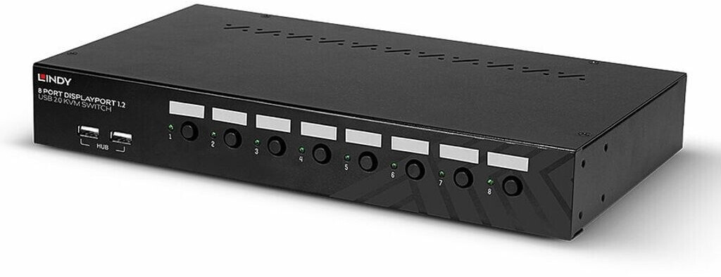 Lindy 8 Port DisplayPort 1.2 USB 2.0 Audio KVM Switch (39540)