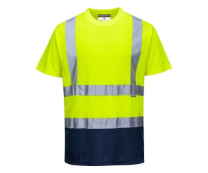 Portwest Hi Vis Contrast T-Shirt Yellow/Navy (S378YNRS)
