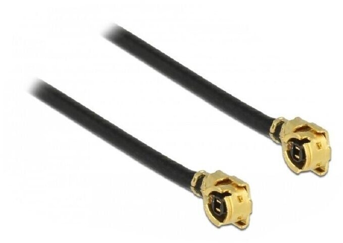 DeLock Antenna cable MHF/U.FL plug to MHF/U.FL plug 50 cm black (89611)