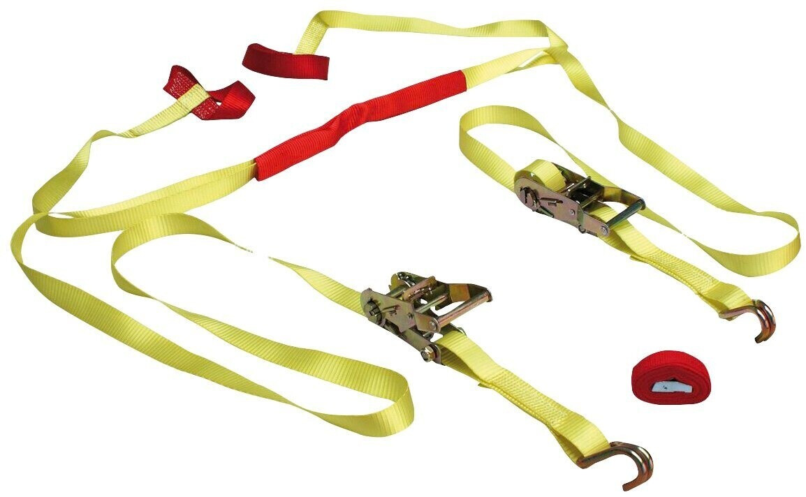 LAS Sistema de amarre para motocicletas, fijación de carga, 6 piezas (10323)