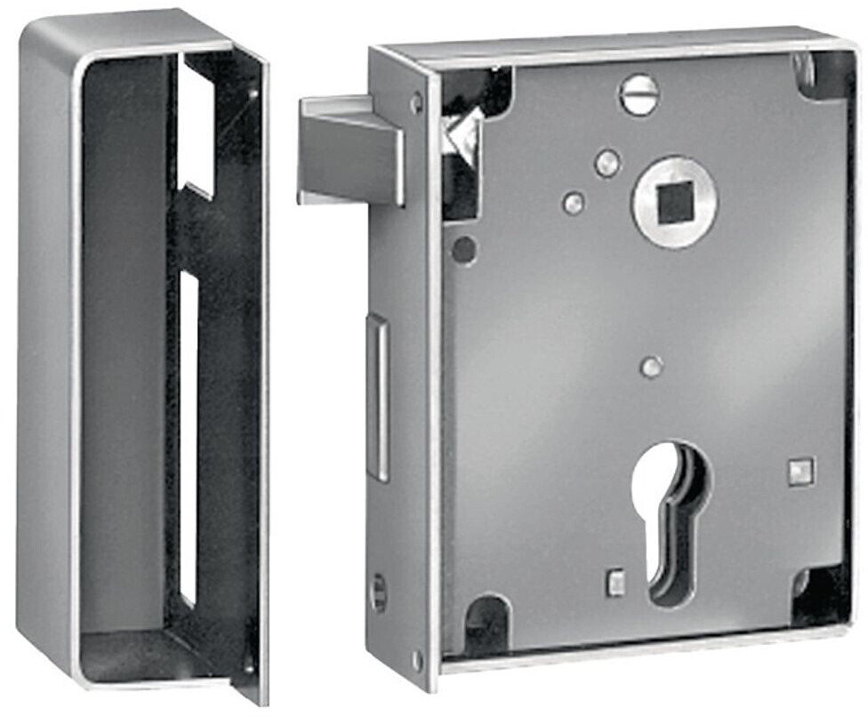 AMF Closing Cap Lock 2 DIN right PZW heavy version inward backset 60mm (10157)