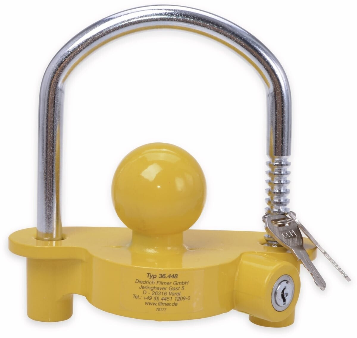 Frei Cerradura de remolque para enganche de remolque zinc/aluminio/acero (36448)