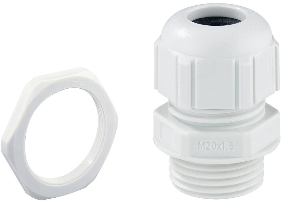 Spelsberg Prensaestopa M25 con contratuerca gris claro (KVR M25-MGM, 22742501)