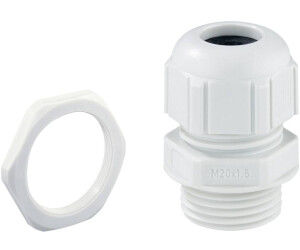 Spelsberg Cable gland impact-resistant, with strain relief, with counter nut M25 plastic light grey (22942501)