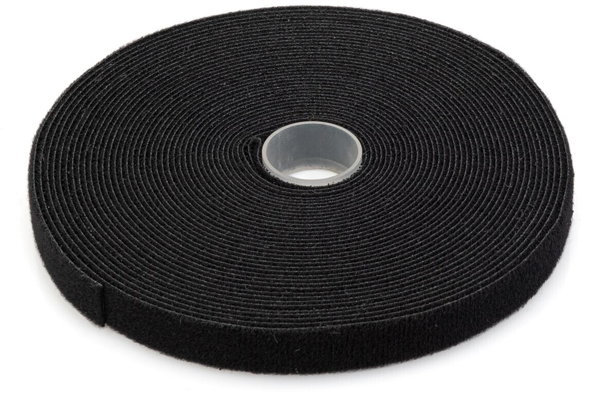 Digitus Bande auto-agrippante sur rouleau 10m x 15mm x 2,6mm noir (AK-770905-100-S)