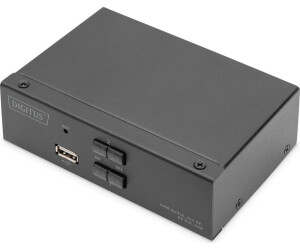 Digitus DisplayPort KVM Switch 2-Port Single-Display 4K@60Hz Black (DS-12851)