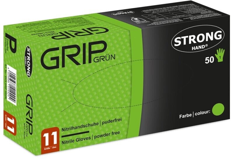 Feldtmann GRIP Nitrile Disposable Gloves green (0425)