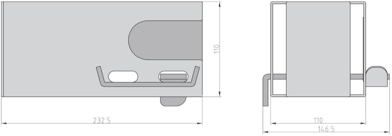 Basi Seguro Antirrobo para Remolque KFZ 114 Cerradura de Caja Acero (0004-0114)