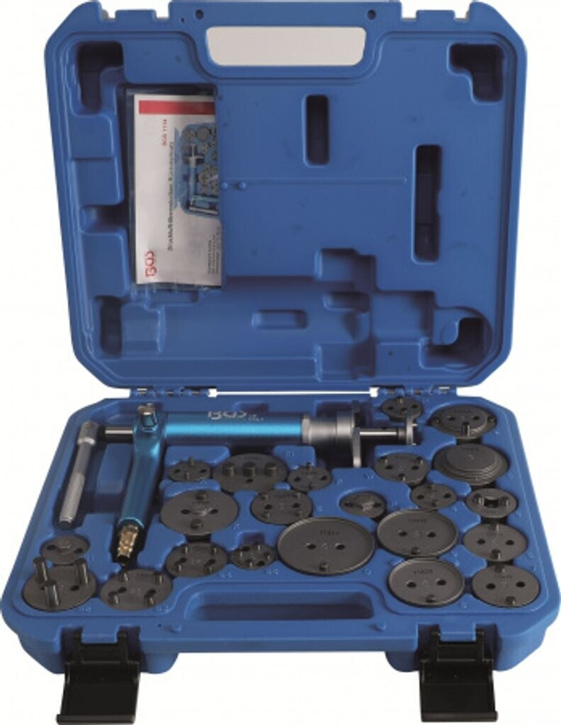 BGS Brake Piston Reset Tool Set pneumatic 22 pcs. (1114)
