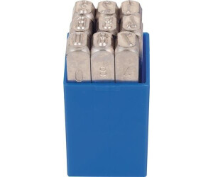 KUKKO Number Punch Set 9-piece Numbers 0-9 Character Height 5mm Nickel-Plated in Plastic Box (330-005)