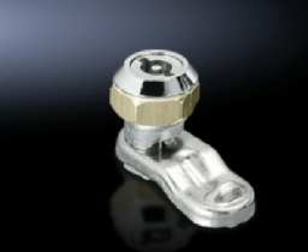 Rittal Serrure cylindrique verrou à came avec insert double panneton pour rack de sécurité gris (2420000)