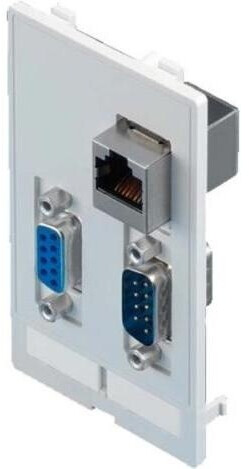 Rittal Volet d'interface RJ45, SUB-D 9 gris graphite fonte (2482.550)