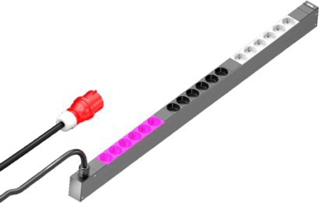 Rittal PDU Basic Distribution d'alimentation pour rack 16A/3P CEE 18xCEE7/3 Schuko (7979133)