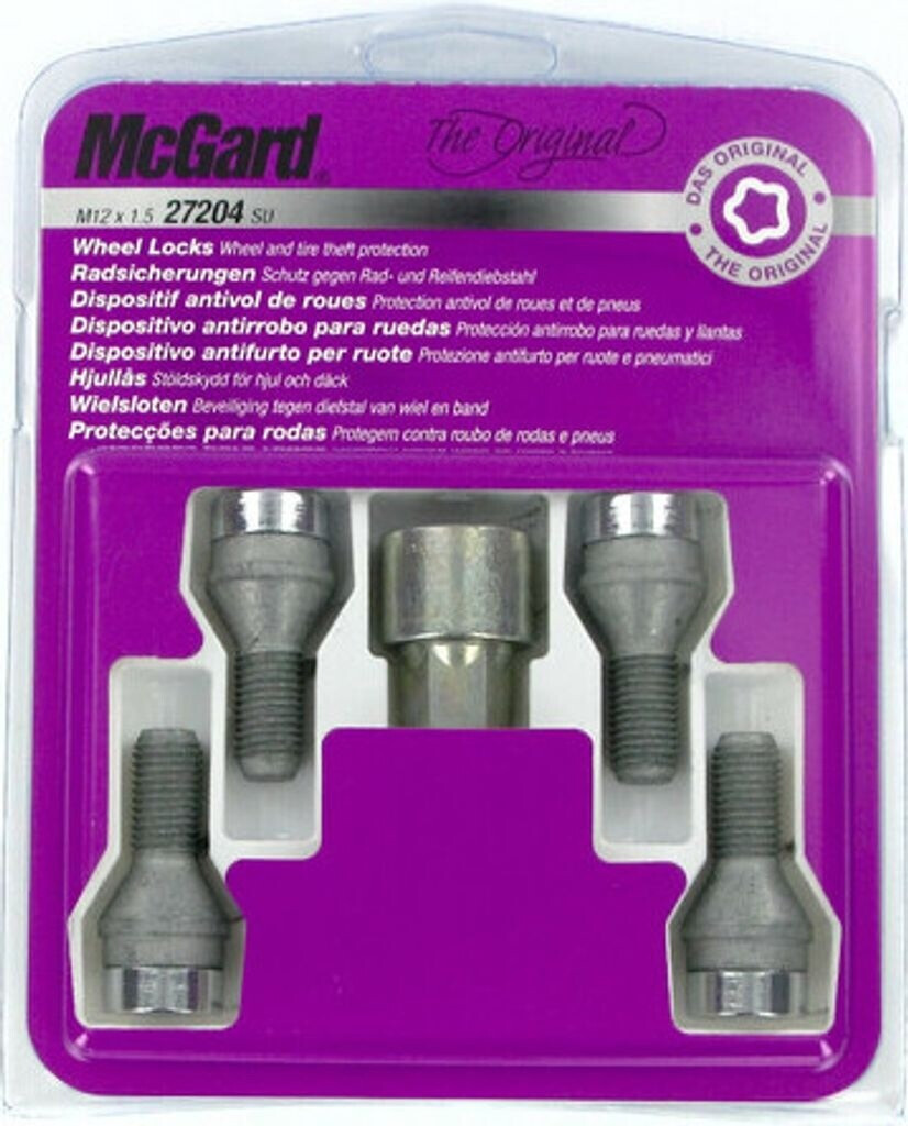 McGard Locking Wheel Bolts M12x1.5 Cone Seat (27204SU)