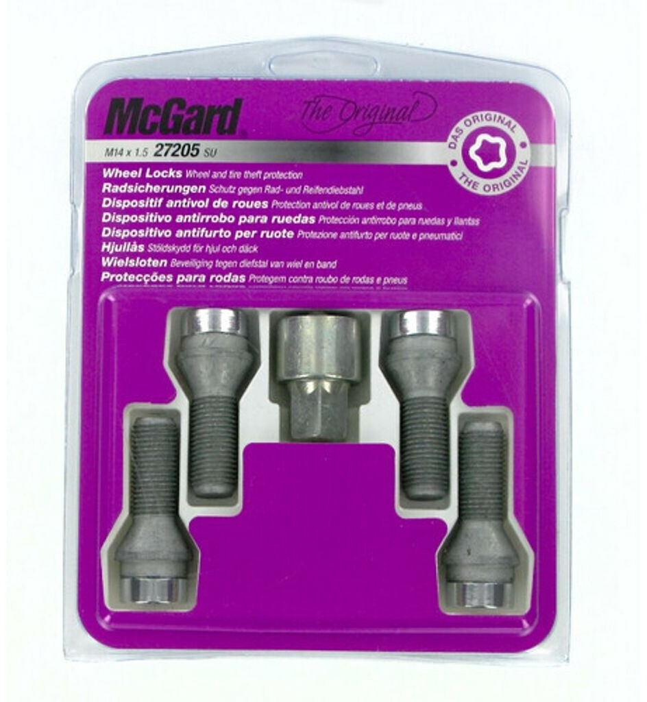 McGard Locking Wheel Bolts M14x1.50 Cone Seat 32mm (27205SU)