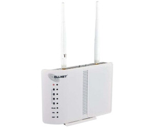 Allnet Wireless Router ADSL2+ with DSL-Modem 4-Port-Switch WiFi 2.4 GHz White (ALL-WR02400N)