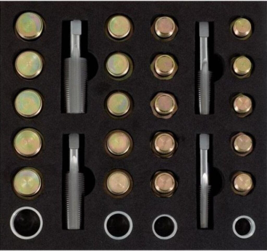 KS Tools MASTER Oil Sump Thread Repair Kit, 64 pieces (150.1450)