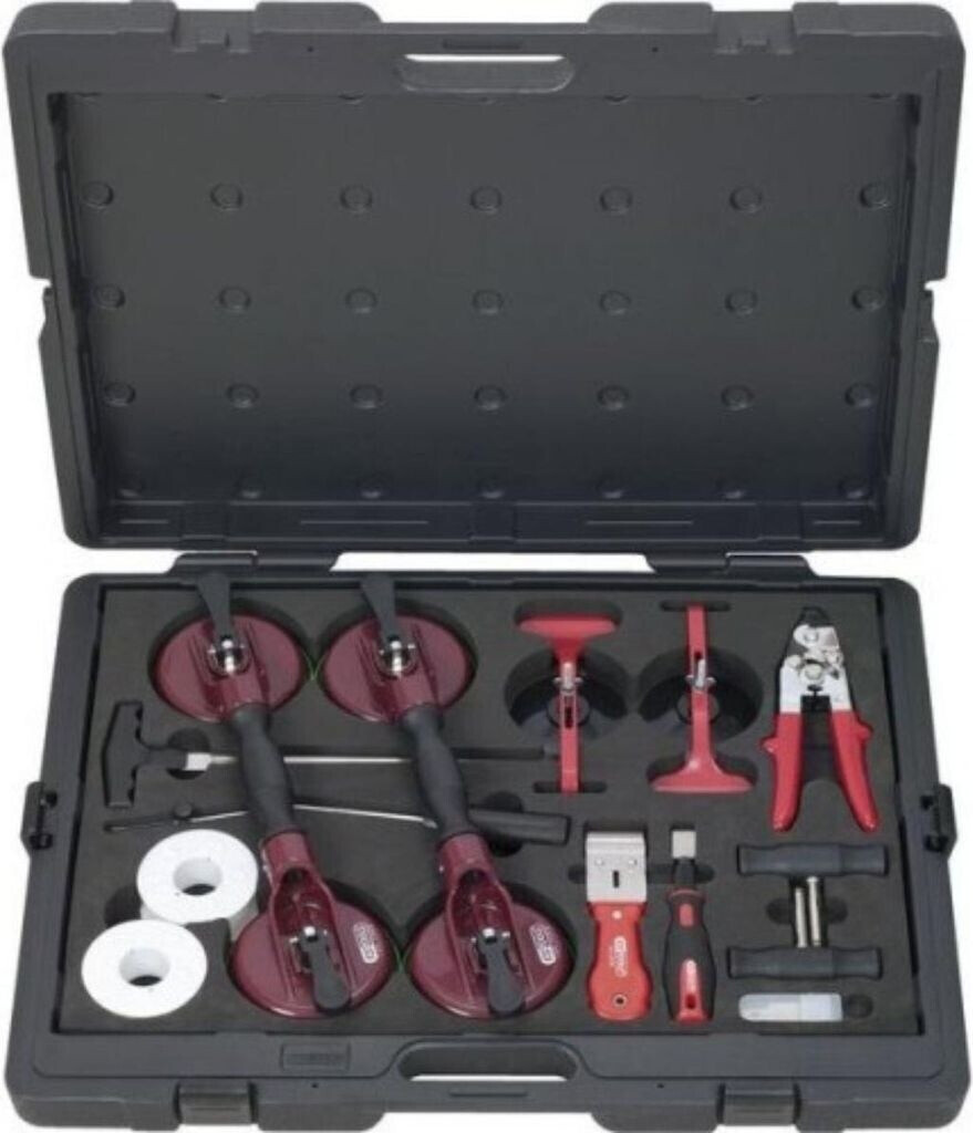 KS Tools MASTER Windscreen Installation and Removal Kit, 13-piece (140.1065)